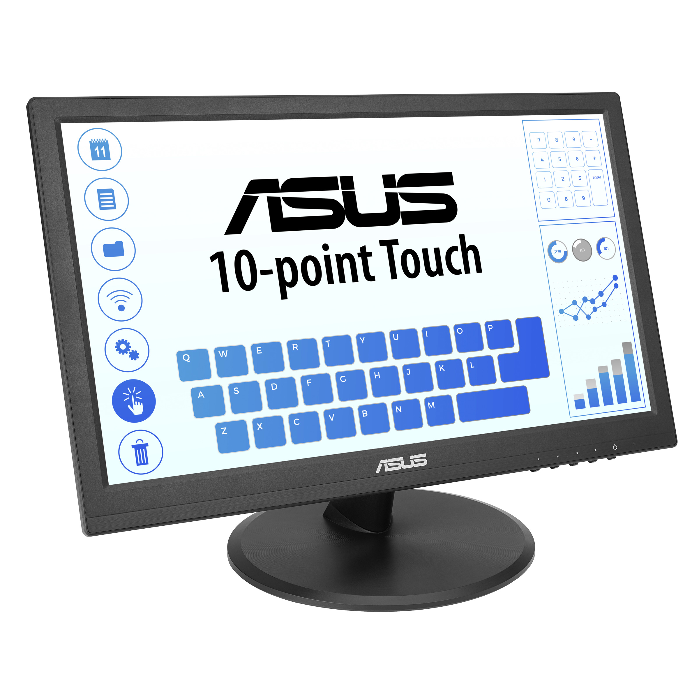 ASUS Monitor Touch Screen 15.6" HDMI Tillt Wall-Mountable POS VT168HR