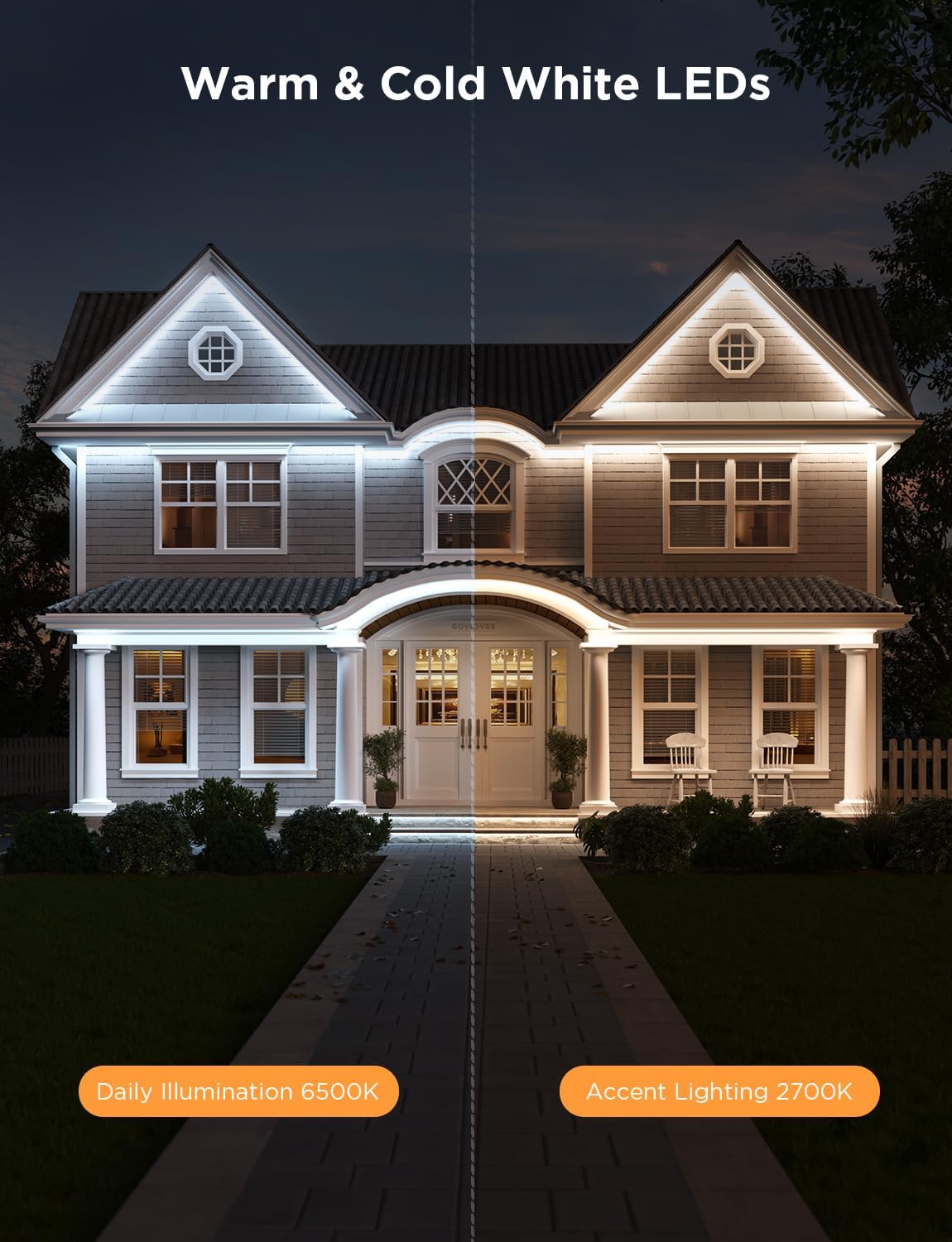 Govee Outdoor LED Strip Smart RGBIC WiFi & BT Lights 10m -UK- H70A1