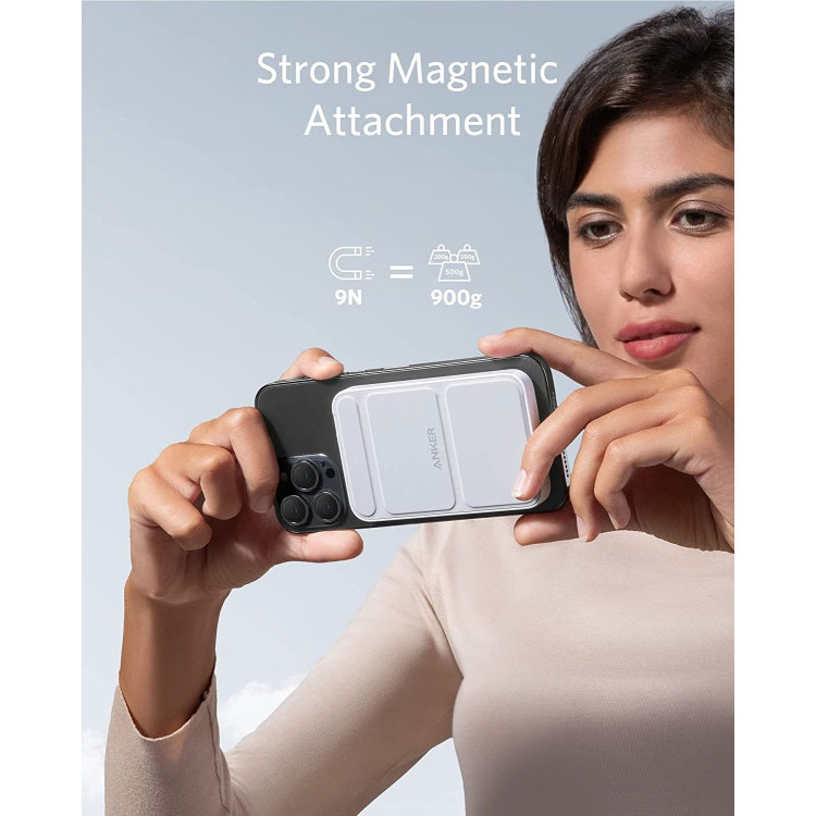 Anker PowerCore Mag-Go 5K Magnetic Powerbank with Stand White
