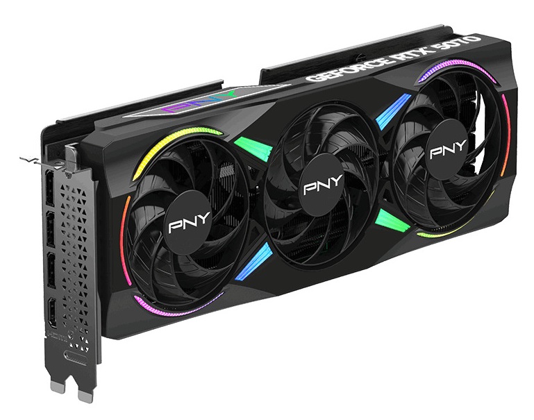 PNY GPU Graphics Video Card GeForce RTX 5070 ARGB 12GB GDDR7 Triple Fan Overclocked 3x DisplayPort, HDMI & DLSS 4 VCG507012TFXPB1-O