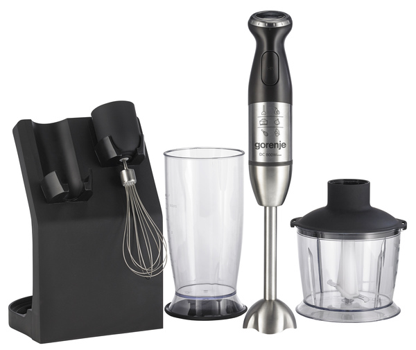 Gorenje Kitchen Blender Hand Mixer & Chopper 800W + Stand HBC807QB Black