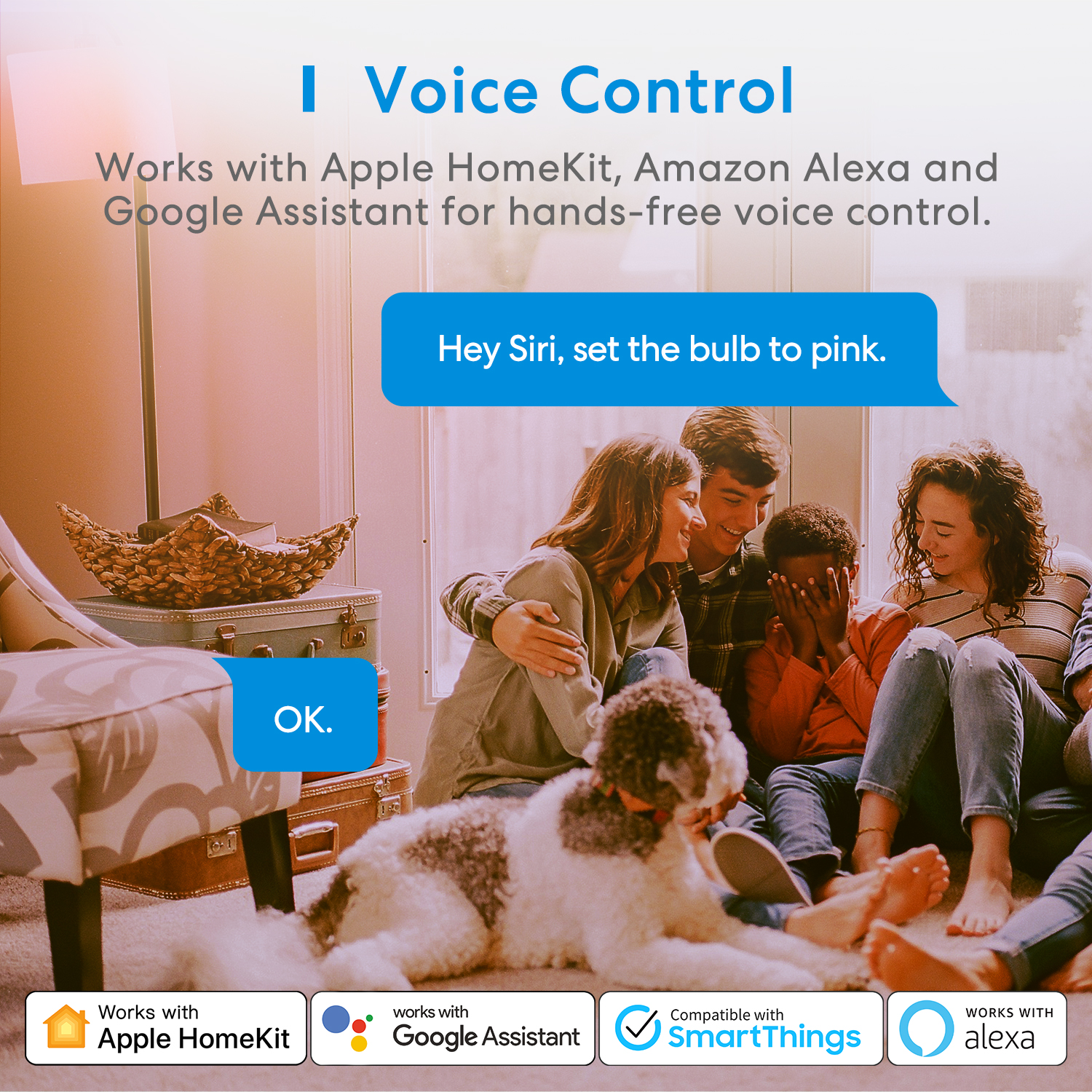 Meross Homekit Smart Wi-Fi LED Bulb RGBWW E27 MSL120HK-UK