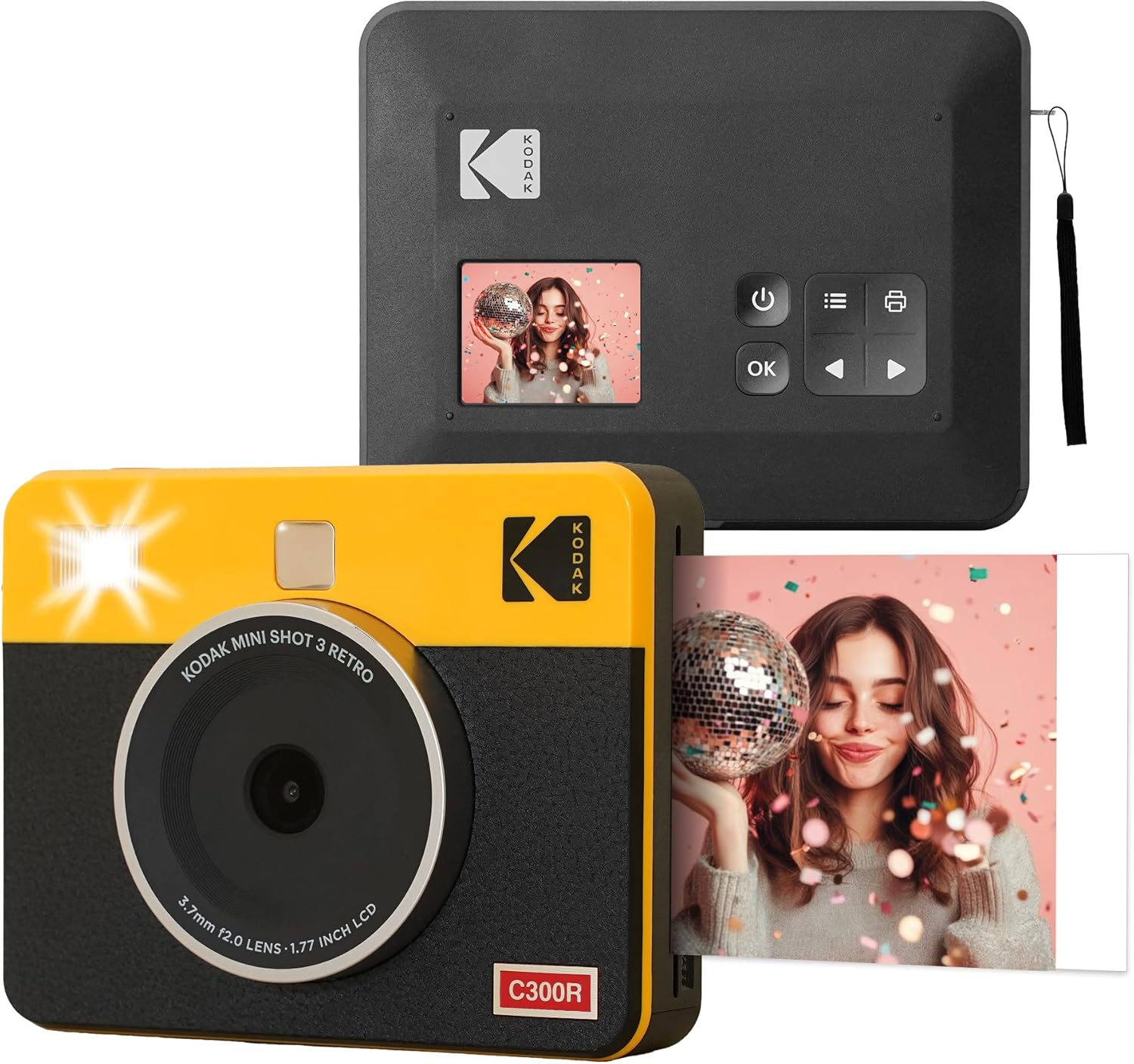 Kodak Instant Camera RETRO Mini Shot 3 Yellow 3x3 (8 sheets)