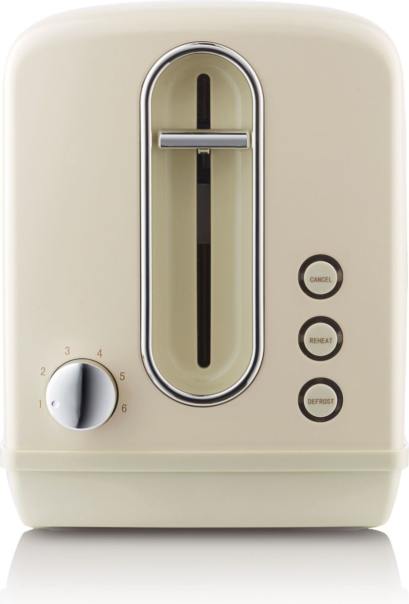Gorenje Kitchen Toaster 850W 2 Slots 6 Heating Levels T1100CLI Ivory Metal