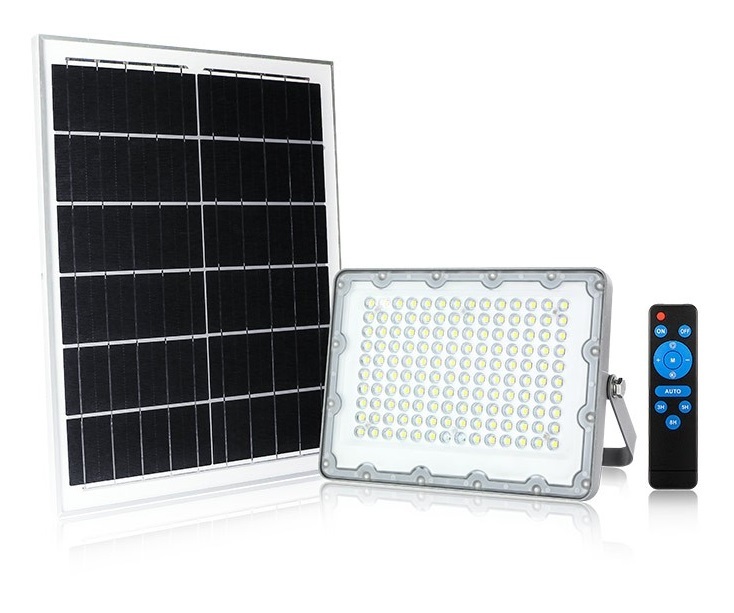 GBC ON LED PRO 300 Solar LED Floodlight with Panel and Remote Control 300W
