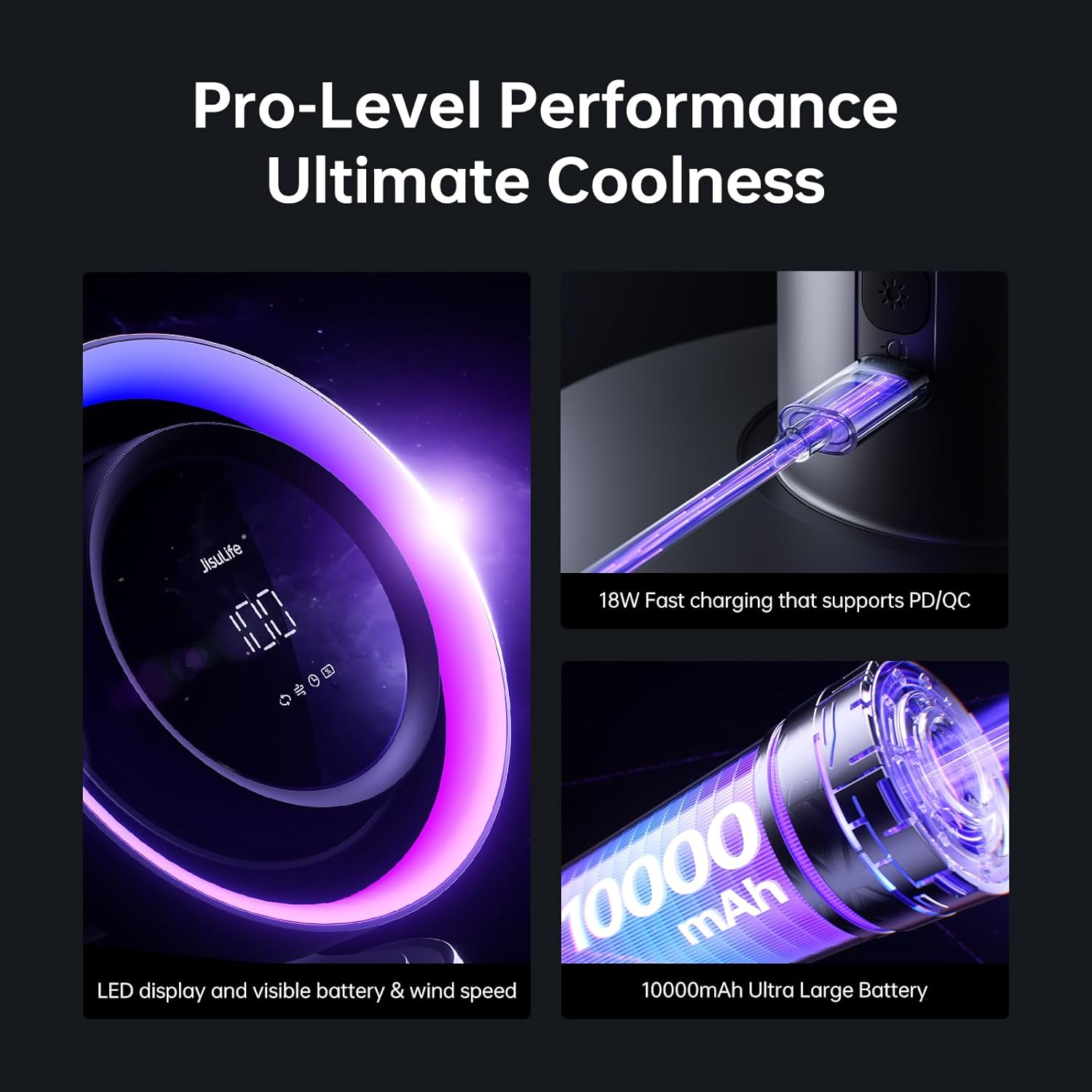 Jisulife Desktop Fan Pro3 Black