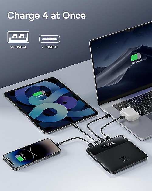 Baseus Powerbank 100W 20000mAh Display BLADE Black