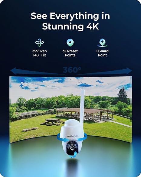 Reolink BP4G G440 (GO PT Ultra) Outdoor 4G PTZ 4K Battery Camera