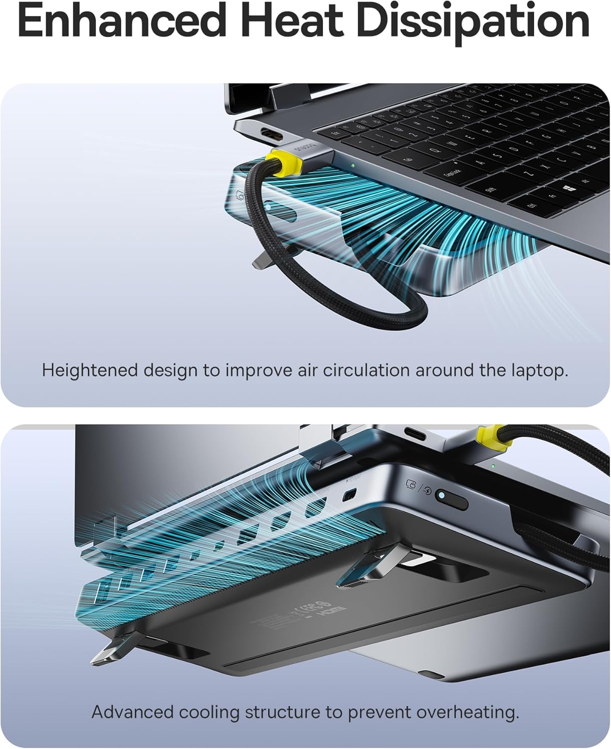 Baseus IT USB Hub 12-in-1 Laptop Docking Station 2xUSB-C/2x4KHDMI/1x4KDP/2xUSBC/3xUSB-A/SD/RJ45/PD100W