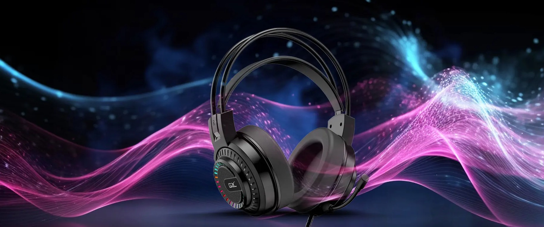 Genius Gaming Headset USB RGB Stereo 50mm HS-GX570U
