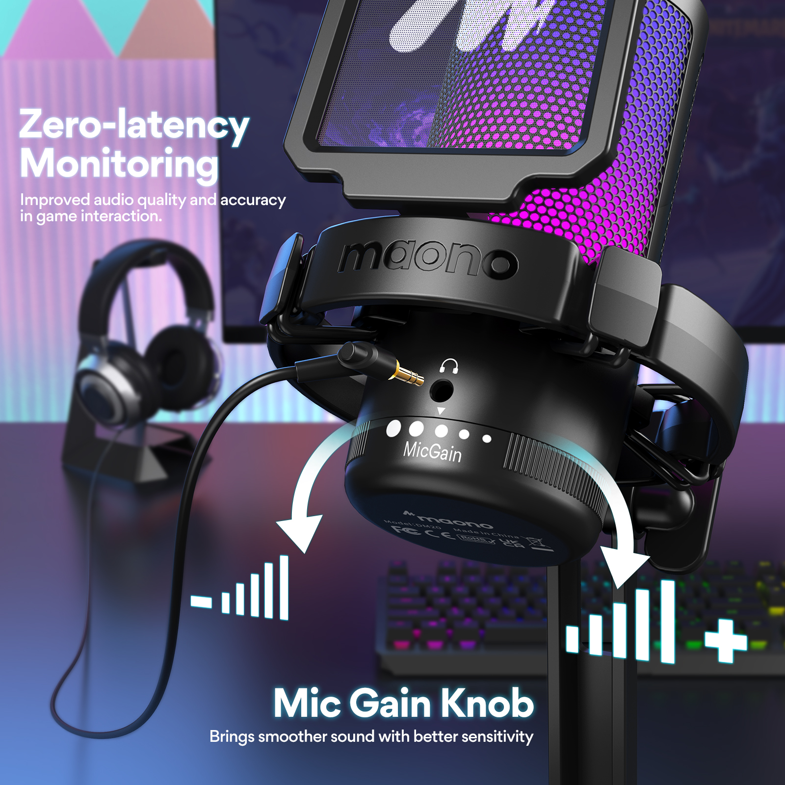 Maono DGM20 Desktop USB Condenser Microphone