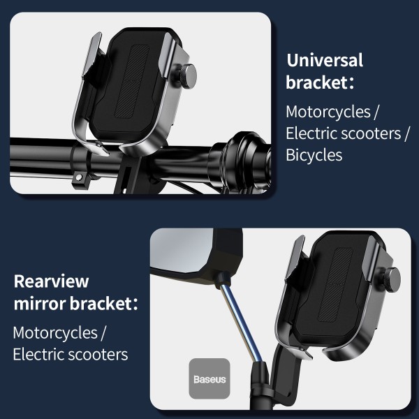 Baseus VA Motorcycle/Bicycle/Scooter Phone Holder ARMOR