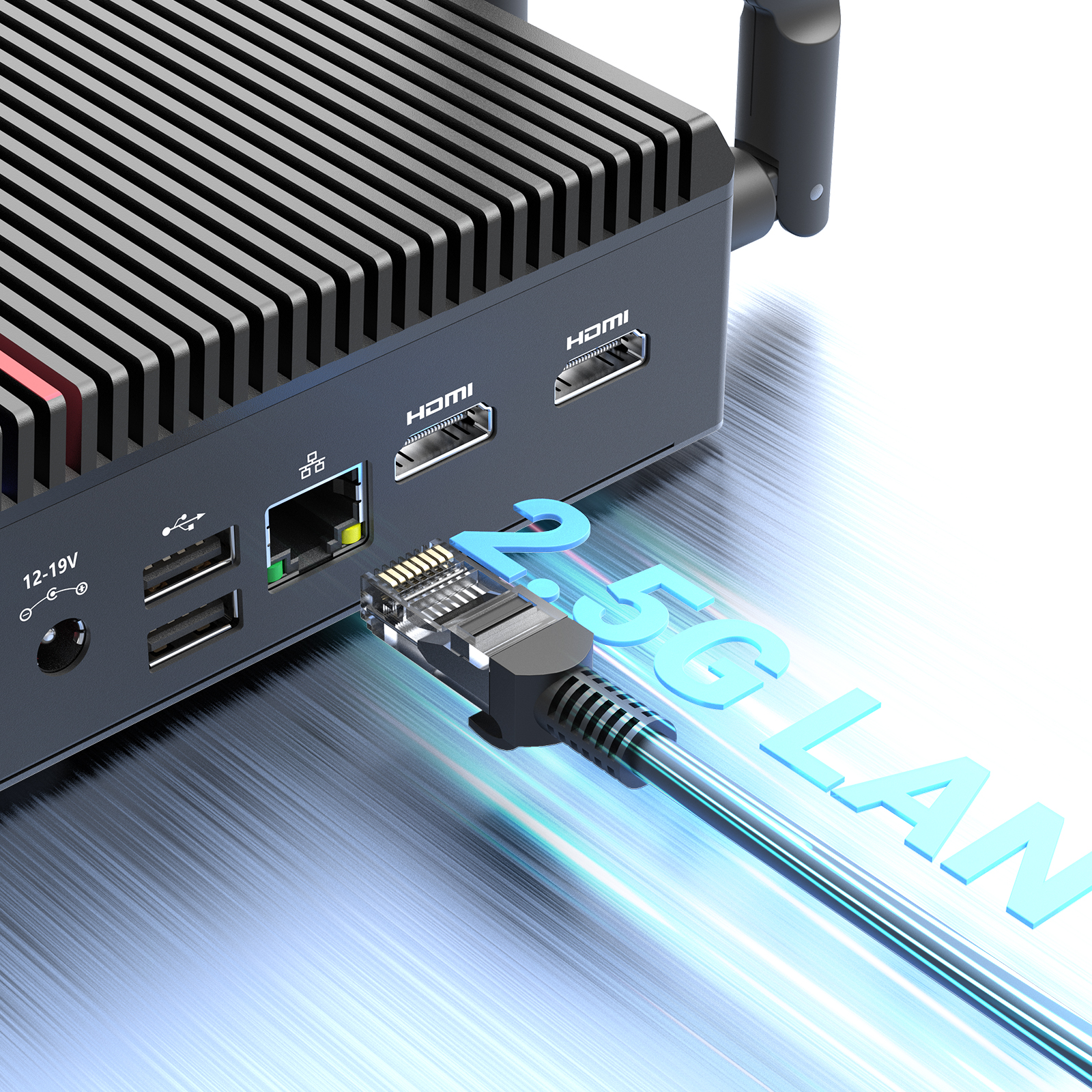 MINIX Mini PC Intel N100 16GB DDR4, 512GB NVMe, 2.5GbE, Dual HDMI, Win11 Pro FanLess Z100 0dB