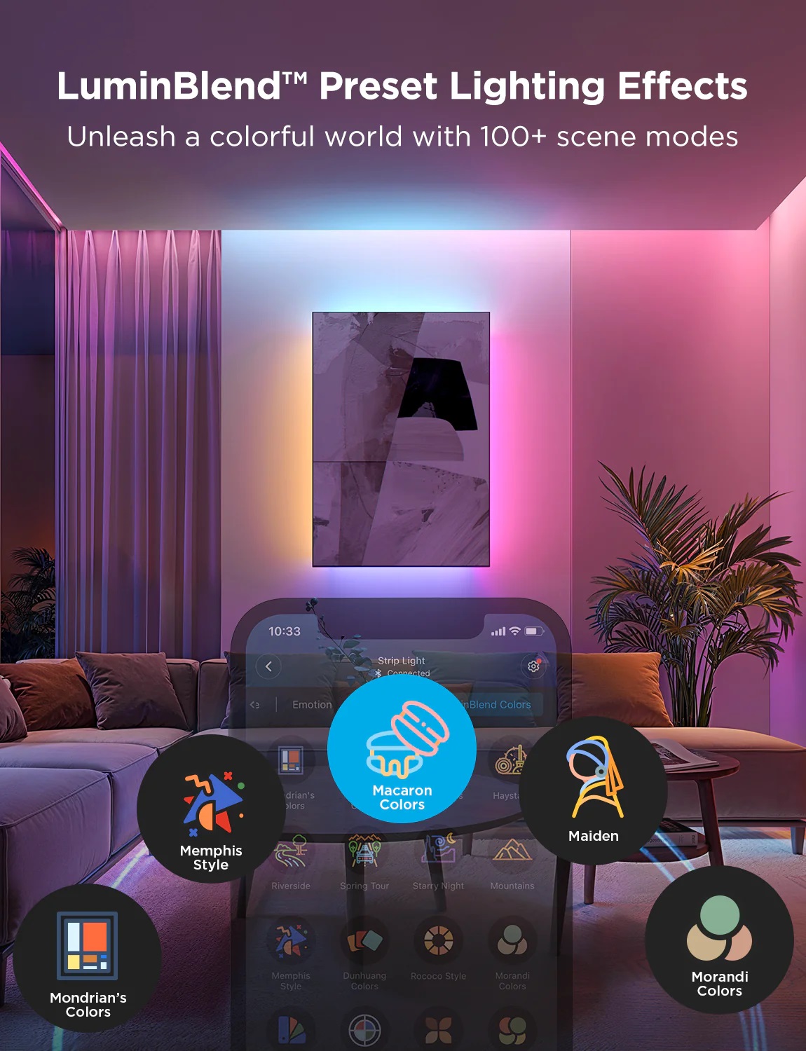 Govee LED Light Strip RGBICWW Smart WiFi & BT w/Protective Coating 5m (Matter) H61F5