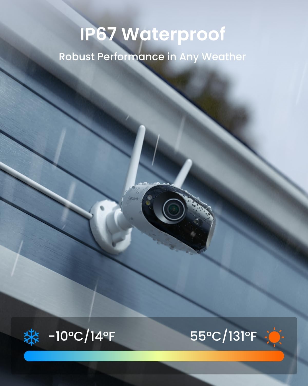 Reolink WIFI Outdoor Camera Panoramic Ultra-Wide View 4K Elite