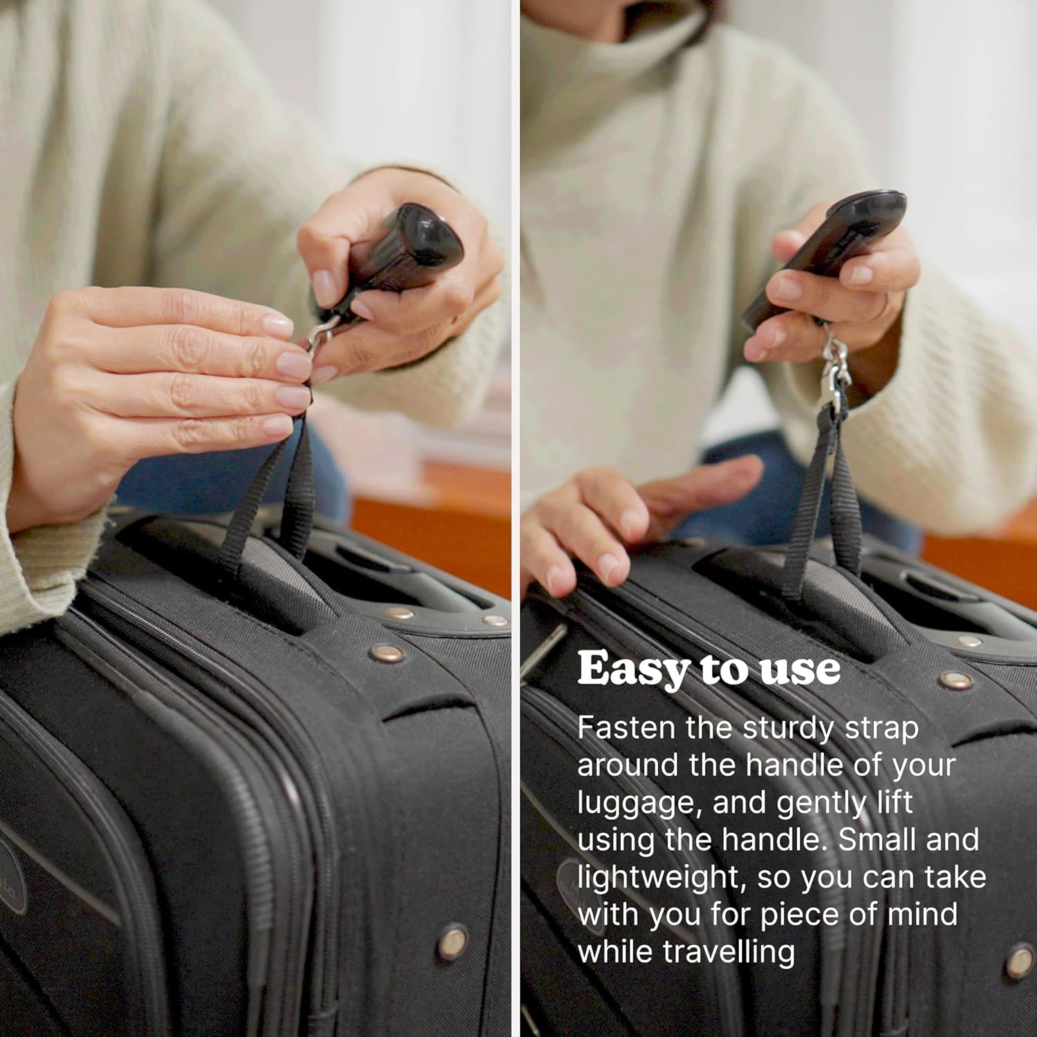 HoMedics Travel Luggage Scale Digital Display up to 50Kg SCL-L100-BKR