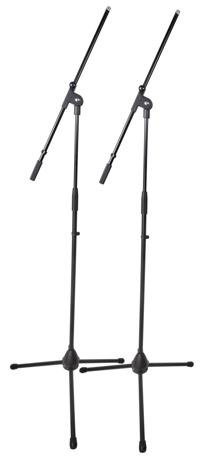 Chord Microphone Stand w/Adjust Boom Arm (Set of 2 + Carry Case) 181.061UK