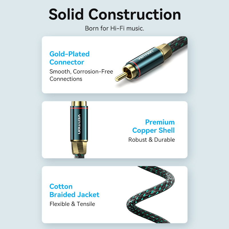 Vention AUDIO Digital Coaxial RCA Cable 3.0m BCTGI