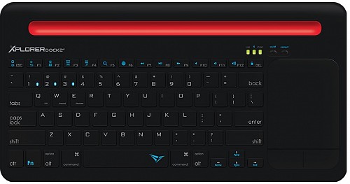 Alcatroz XPLORER DOCK2BT BT Keyboard-Touchpad Dock Black-Red
