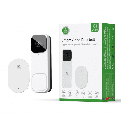 WOOX Video Doorbell & Chime 3MP R4331 White