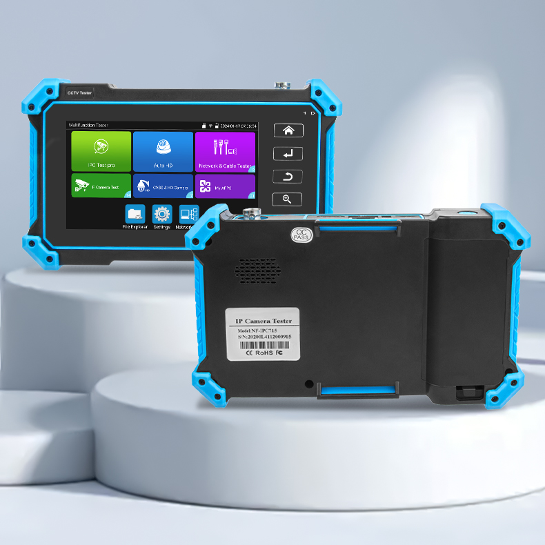 Noyafa CCTV & Network Tester with 5.4'' IPS Touchscreen, 4K Video Support, PoE Output & Cable Testing NF-IPC715