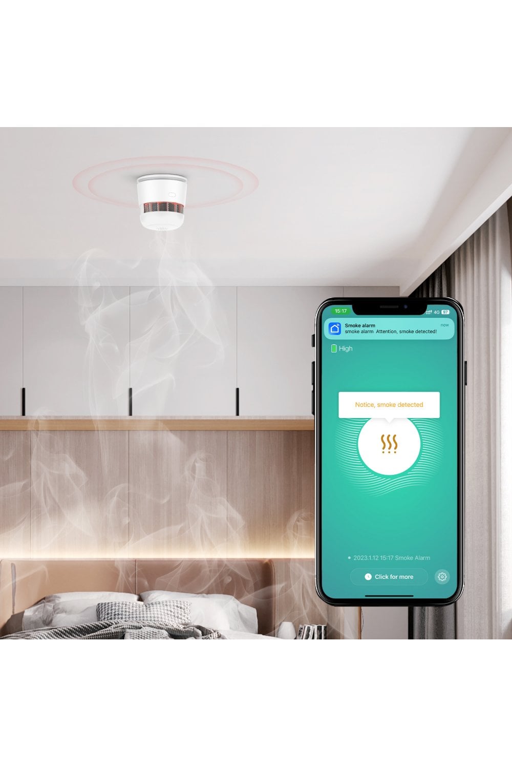 WOOX Zigbee Smart Smoke Alarm R7305