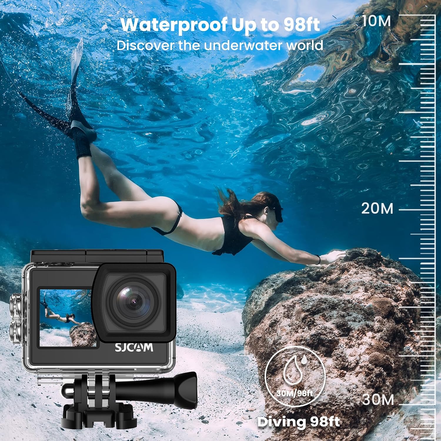 SJCAM SJ4000 Dual Screen WiFi Action Camera 4K30FPS 16MP