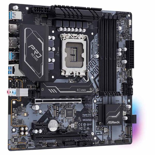 H670M PRO RS MOTHERBOARD MICRO ATX INTEL LGA1700 ASROCK