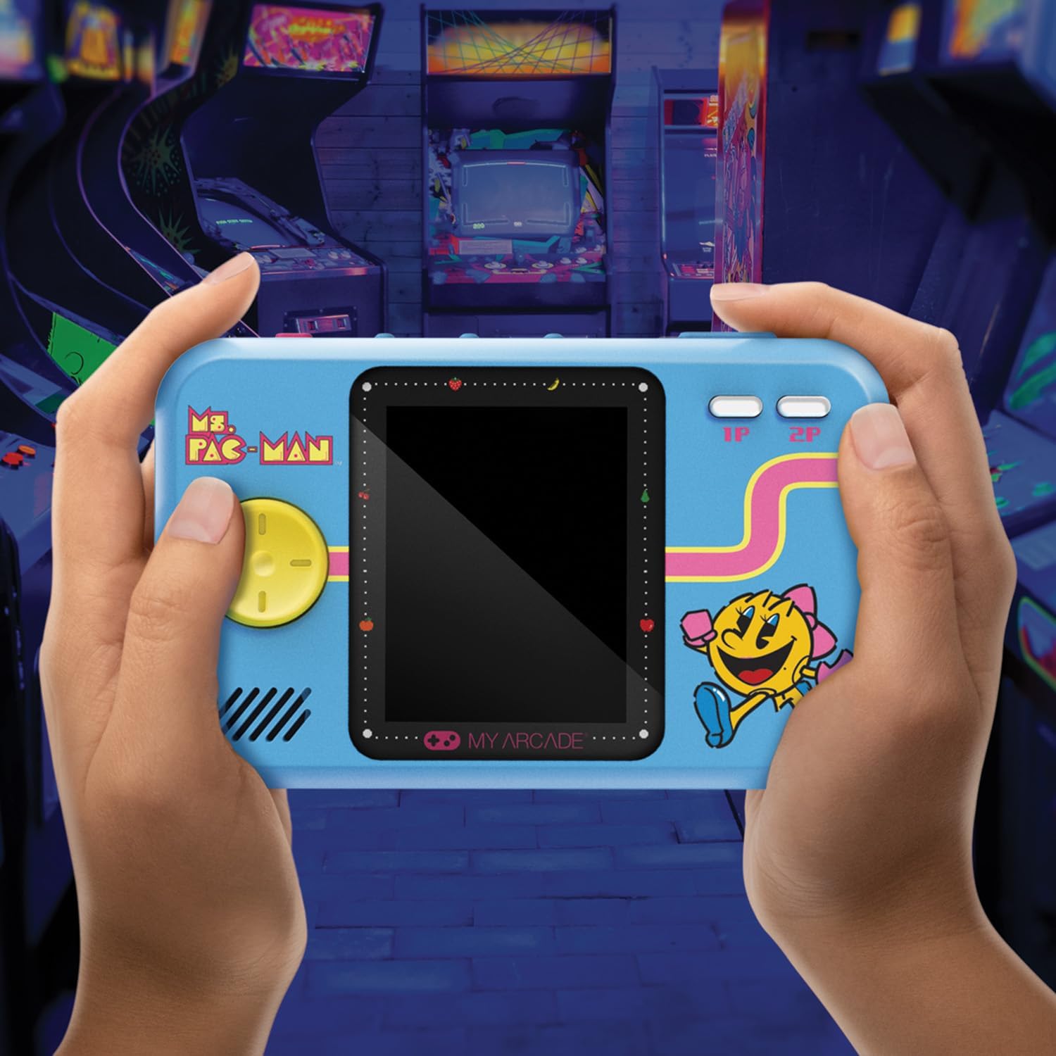 My Arcade Handheld (2.75") Pocket Player Pro Ms PAC-MAN (Pink & Blue)
