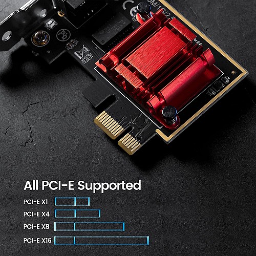 Orico PCI Express Card 2.5G Single Ethernet PTR-FU