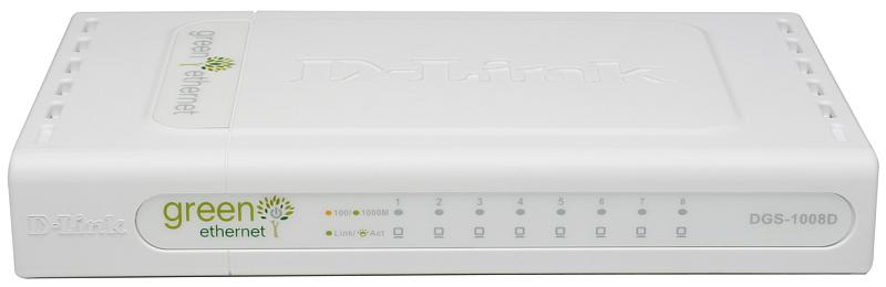 D-LINK 8-Port 10/100/1000 Desktop Switch | DGS-1008D/E