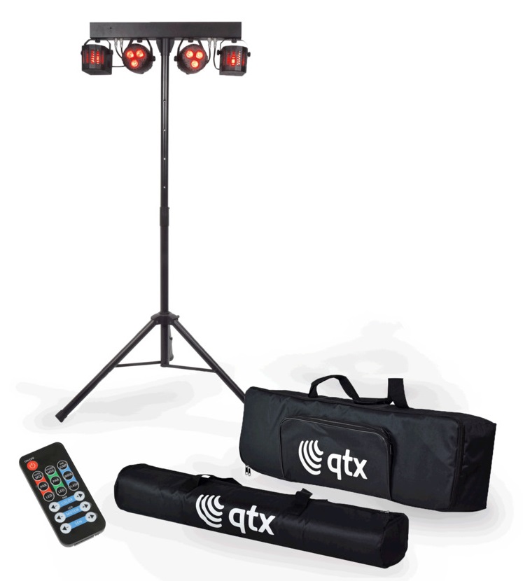 QTXlight Recharge DJ Portable Derby & PAR Bar Set 151.547UK