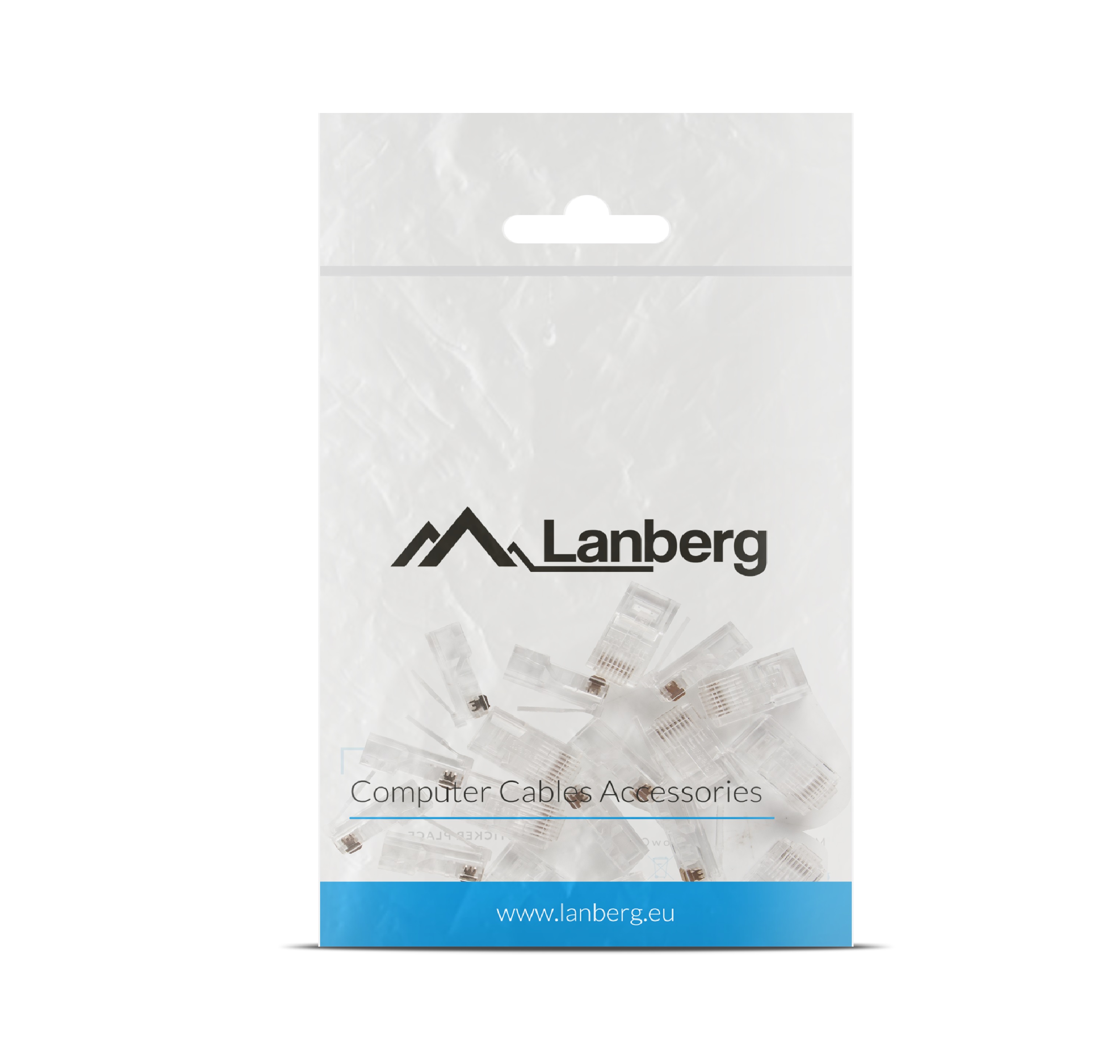 Lanberg CAT6 UTP Passthrough RJ45 Ethernet EZ Plugs (20PCS)