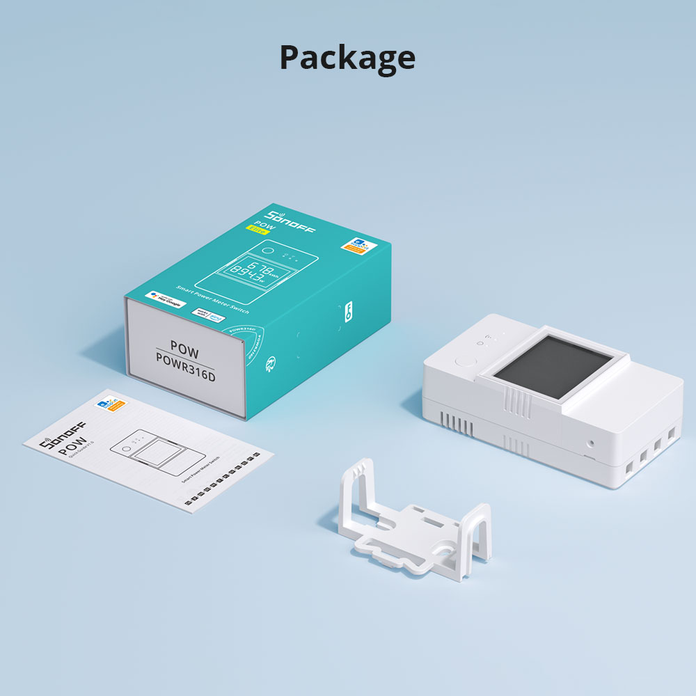 Sonoff WiFi Smart Switch POW Elite Smart Power Meter POWR320D 20A