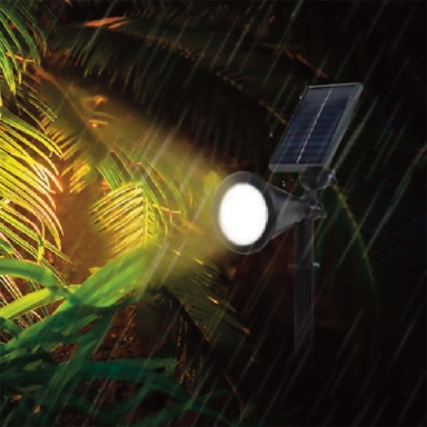 REXER Outdoor Multicolor RGBW IP65 LED Solar Spike Spotlight