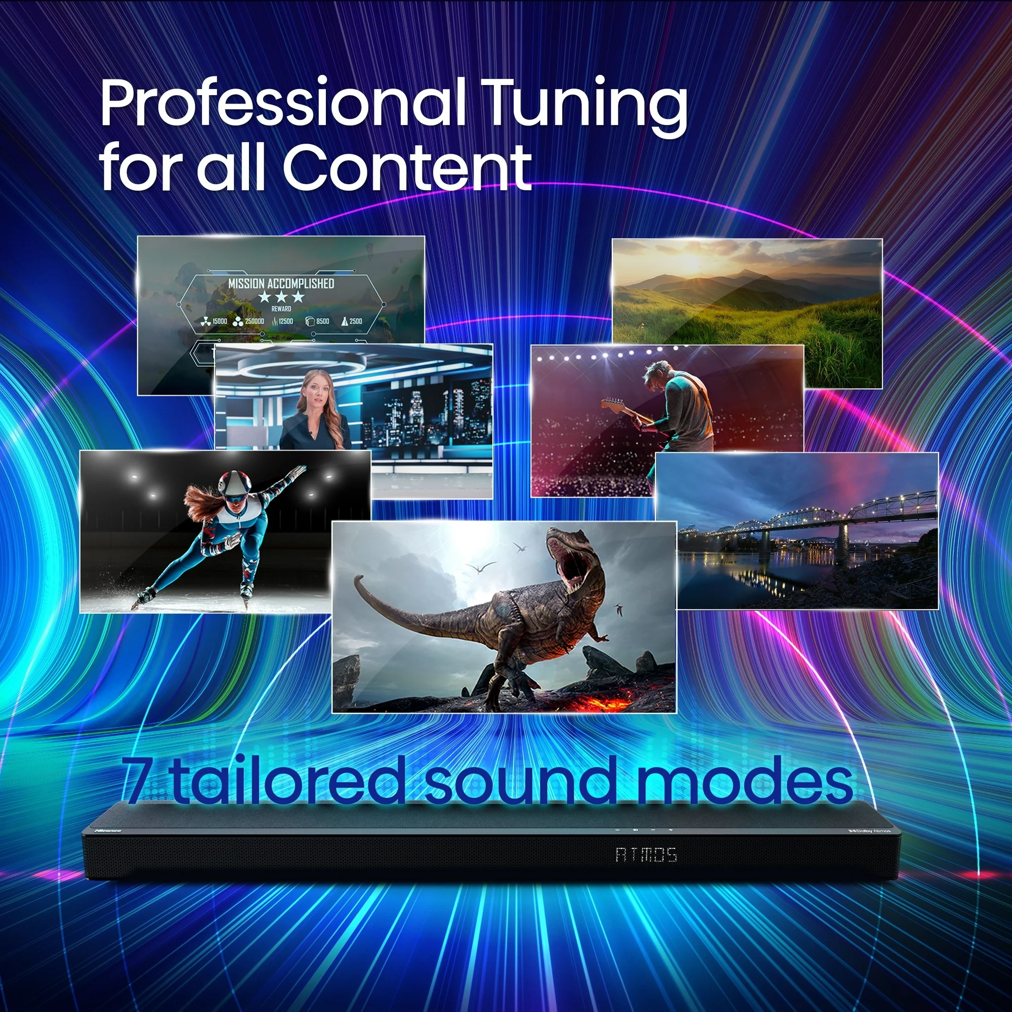 Hisense Soundbar AX3120G 3.1.2 CH 360W BT/USB/Optical DOLBY ATMOS