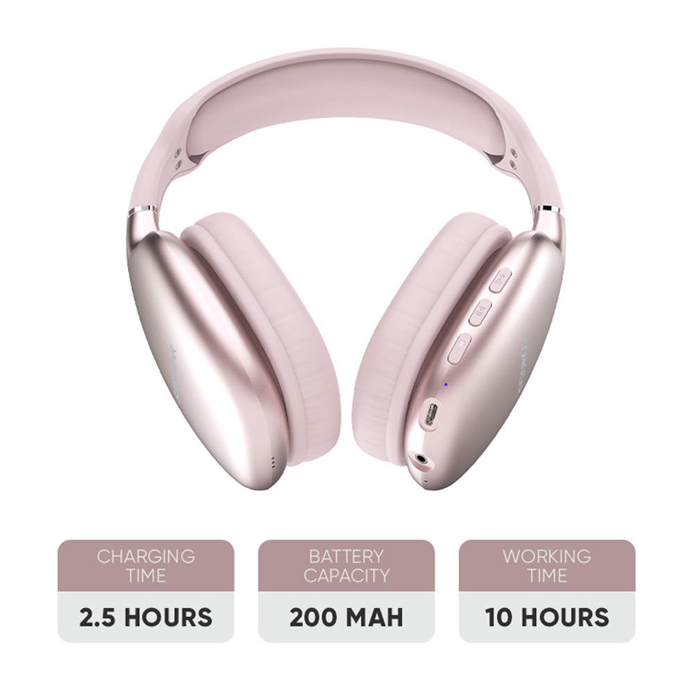 SonicGear Headphones Bluetooth AIRPHONE 6 Champagne Gold