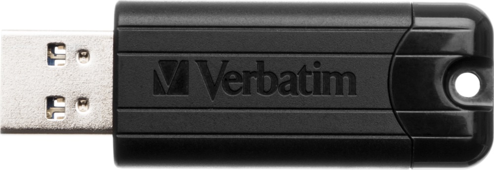 Verbatim USB Drive 3.2 Pinstripe 64GB Black