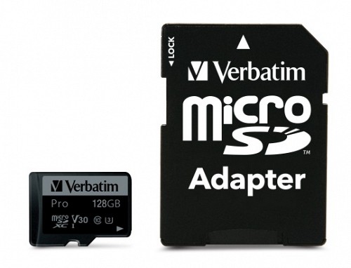 Verbatim Micro SD Card+Adapter Class10 U3 128GB