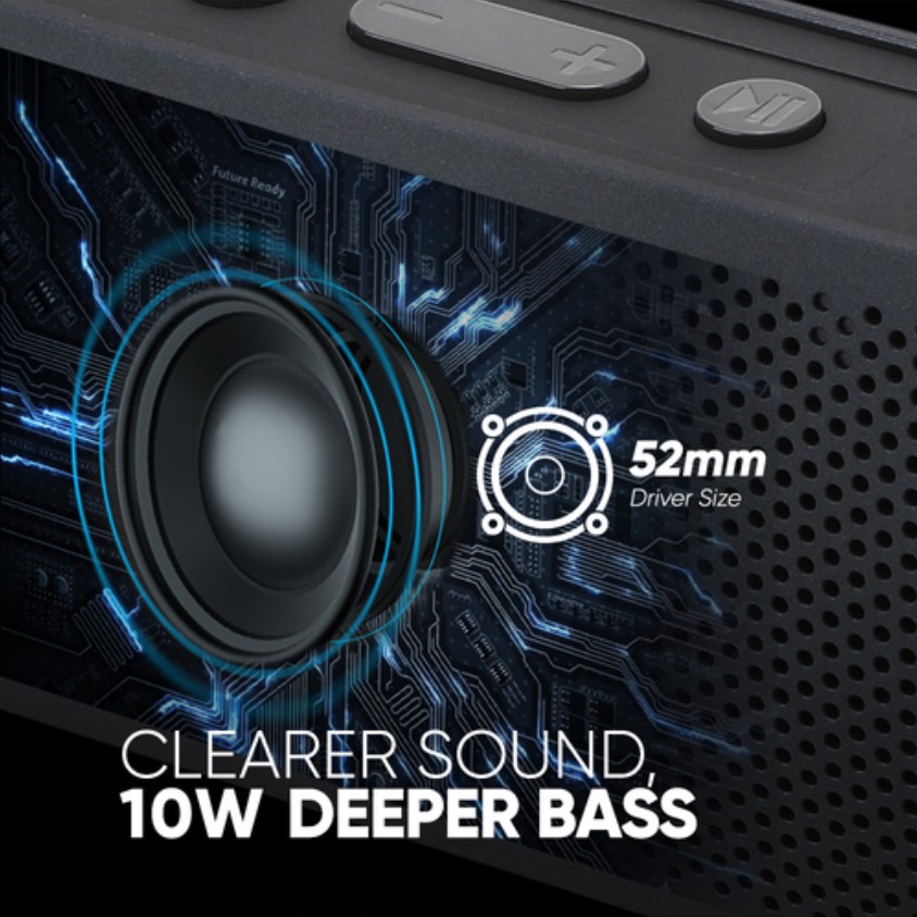 SonicGear SONICGO! RDO30-X Portable BT/FM/USB Speaker Black