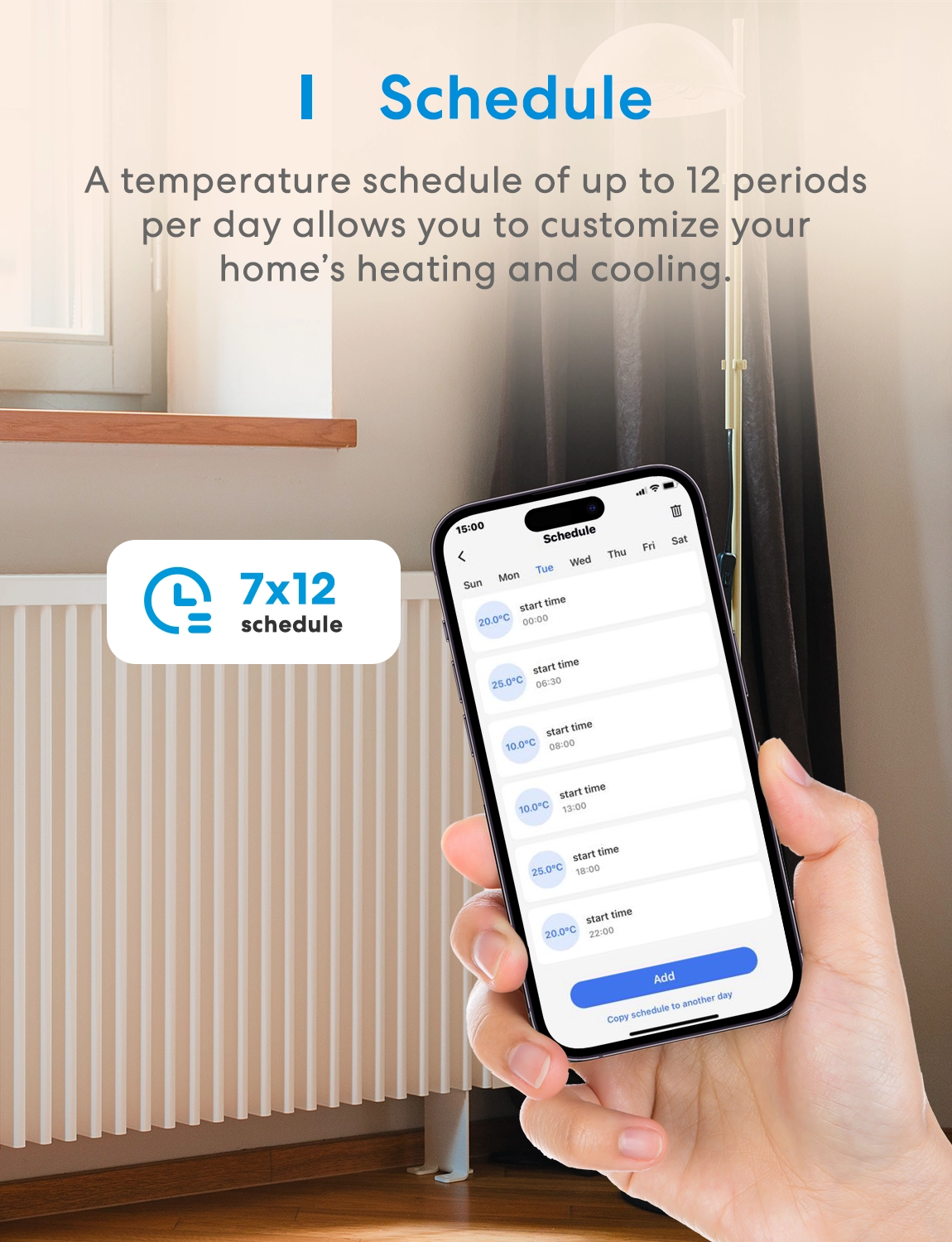 Meross Homekit Smart Wi-Fi Socket Thermostat MTS960HK-UK