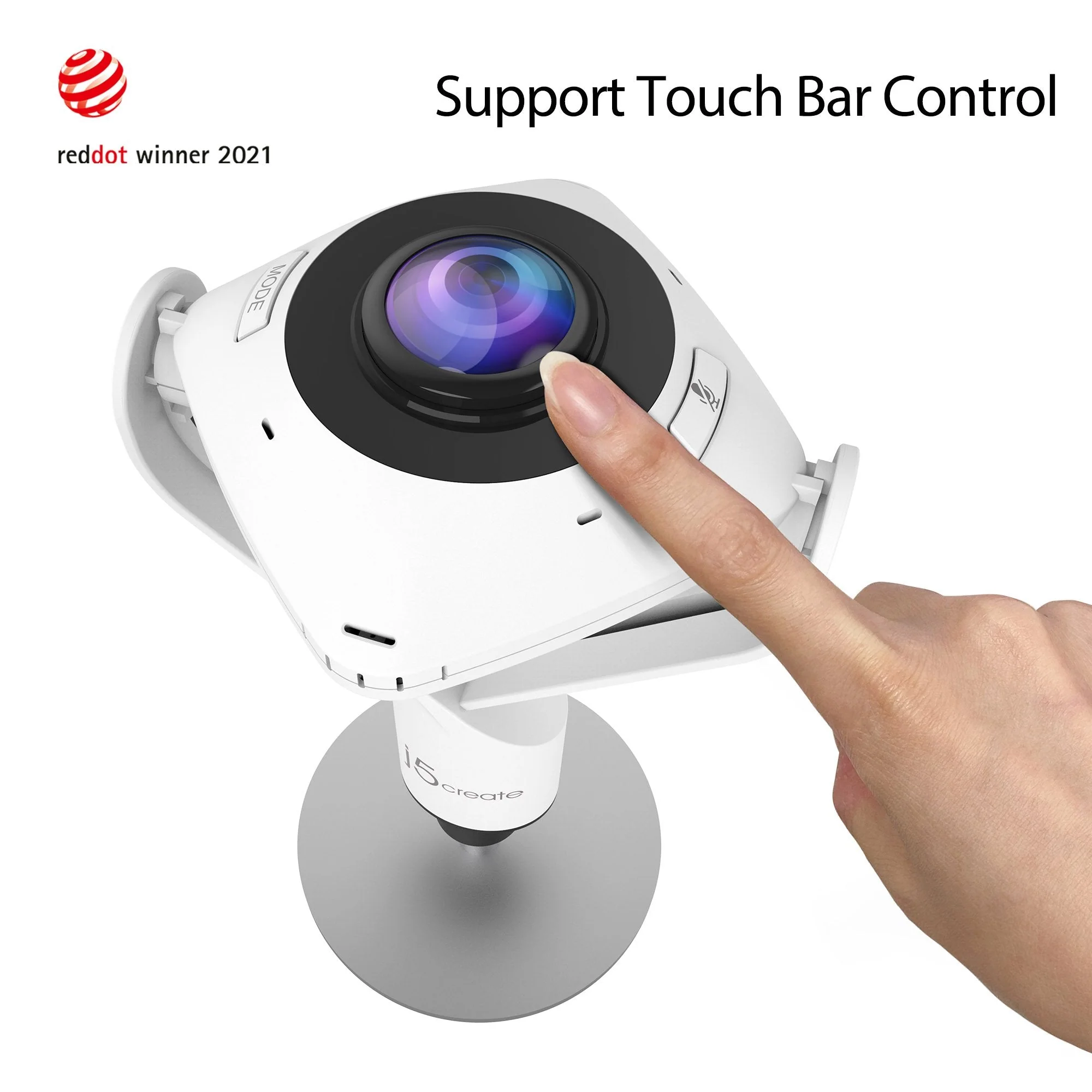 j5create Conference Camera FullHD 360° with Omnidirectional Microphone JVCU360