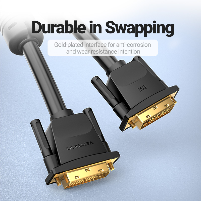 Vention DVI 24+1 Male to Male Cable 3.0m EAABI