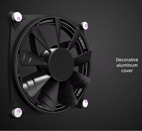 Gamemax RB300 Kit 3x ARGB Fans With Aura 3pin Male & Female Connectors