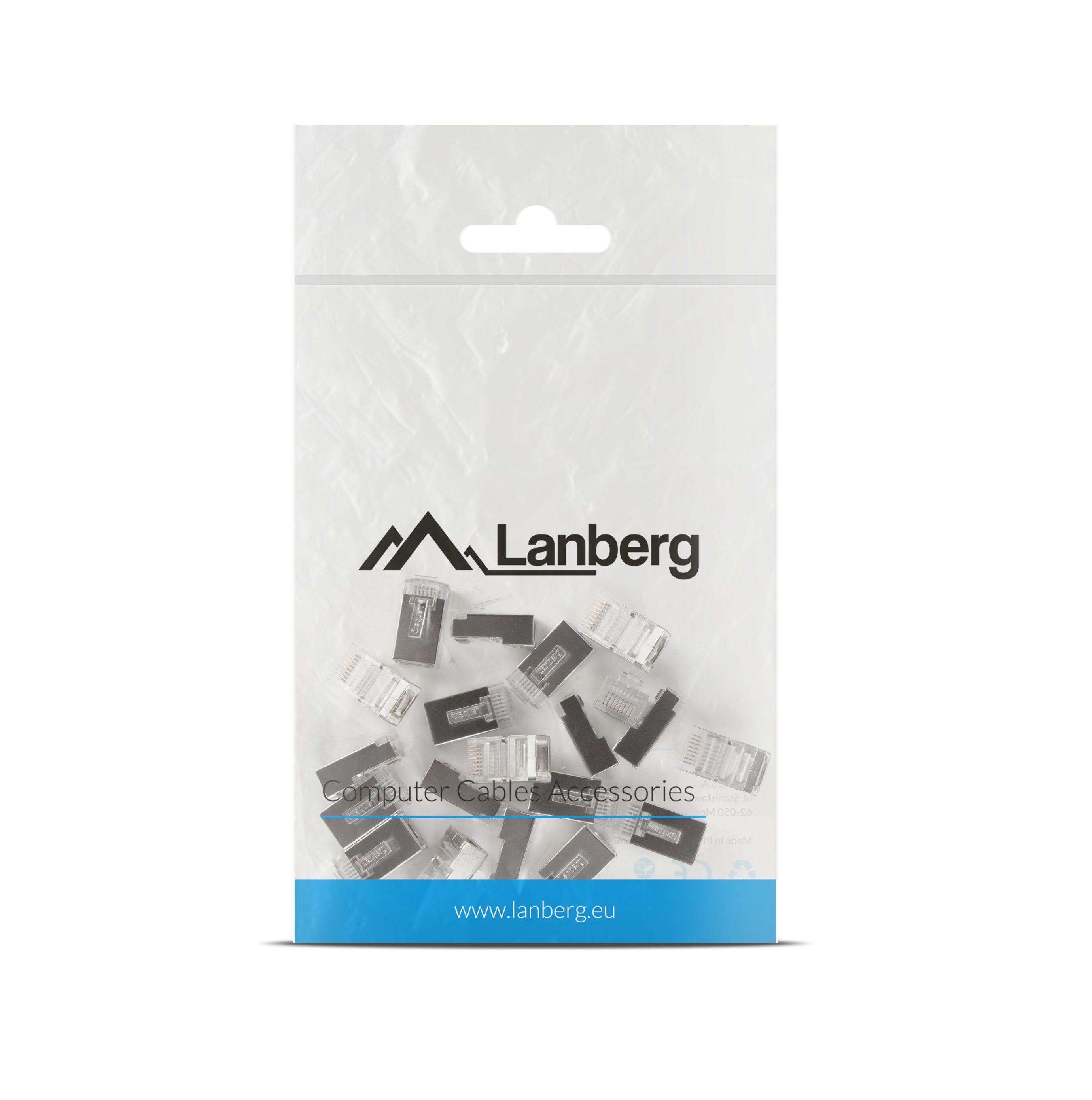Lanberg Passthrough CAT6 FTP RJ45 Ethernet EZ Plugs (20PCS)