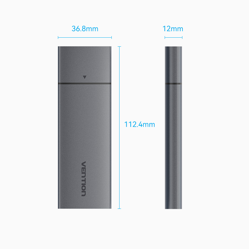Vention KPGH0 M2 NVMe SSD Enclosure USB 3.1Gen2 10Gbps Metal