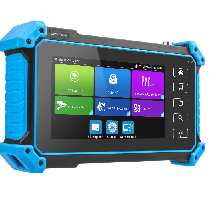 Noyafa CCTV & Network Tester with 5.4'' IPS Touchscreen, 4K Video Support, PoE Output & Cable Testing NF-IPC715