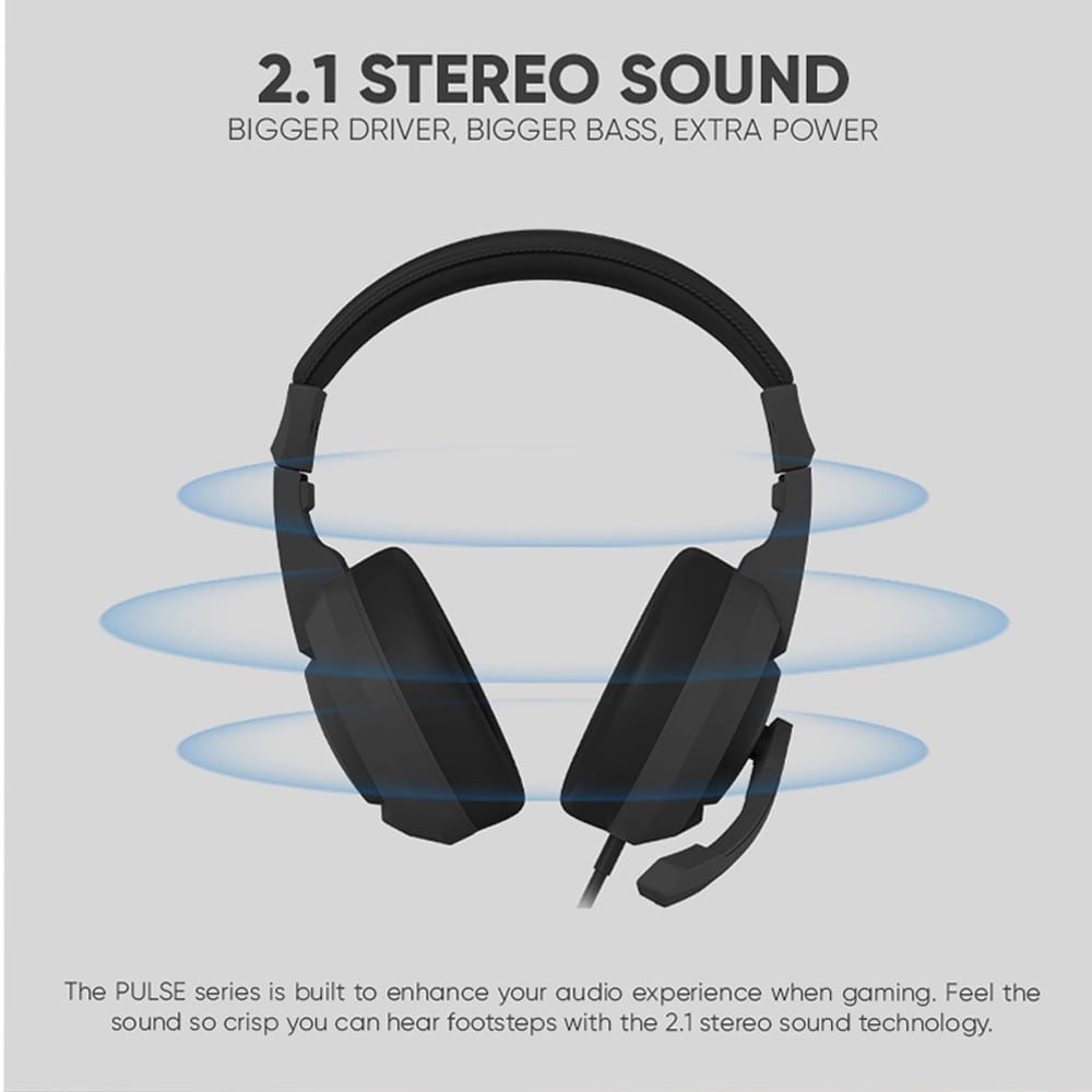 Armaggeddon PULSE 1 Chroma Gaming Headset 3.5mm 2.1 40mm Black