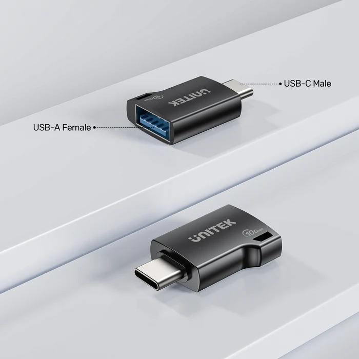Unitek UCA USB-A Female to USB-C Male Adapter 10Gbps A1048A