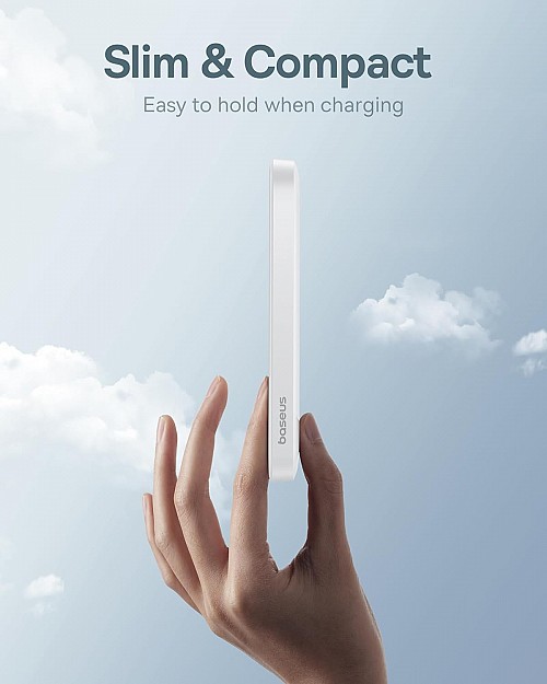 Baseus Powerbank 20W 5000mAh Magnetic Wireless White